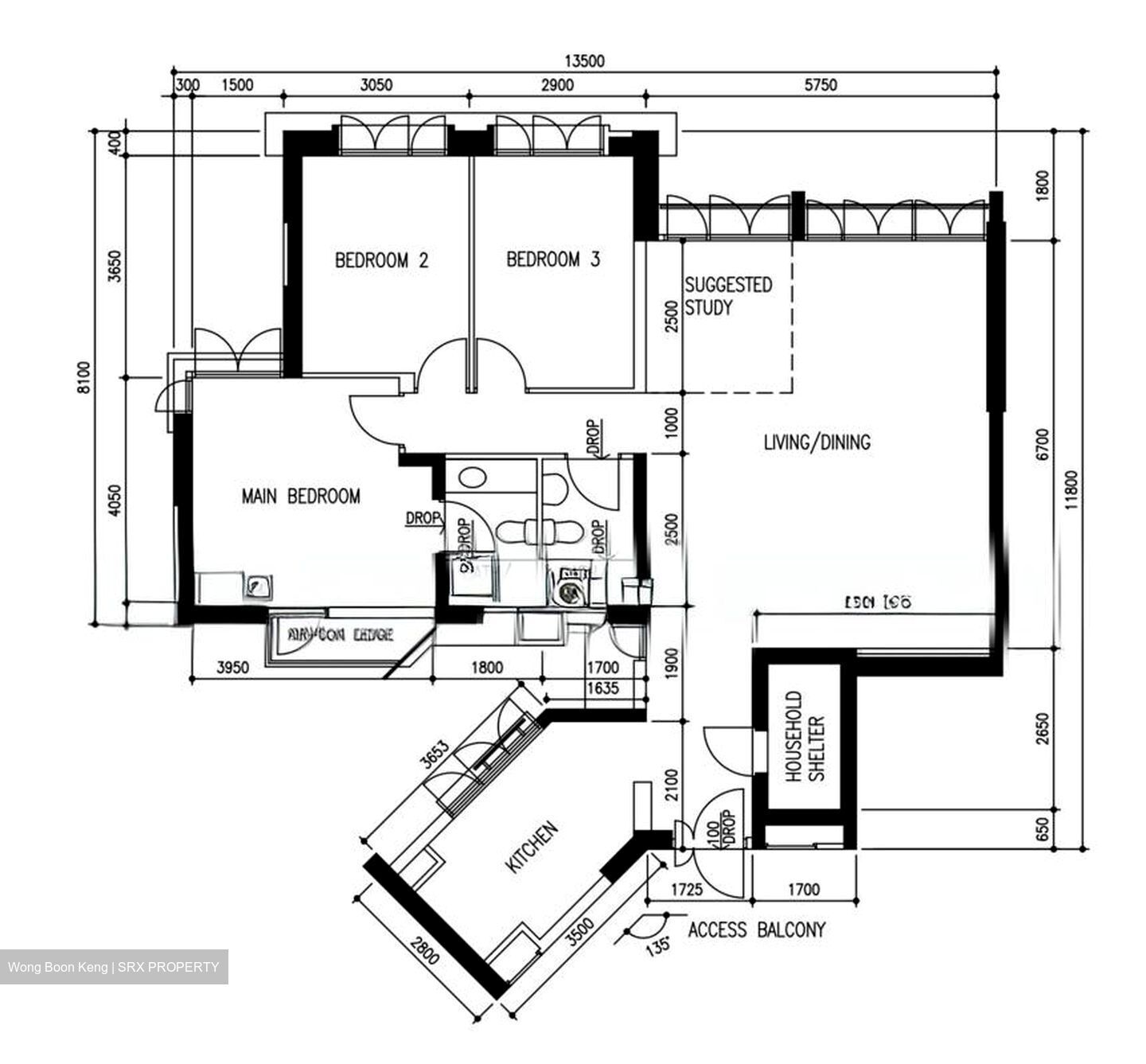 Blk 2B Kallang Heights (Kallang/Whampoa), HDB 5 Rooms #572650381